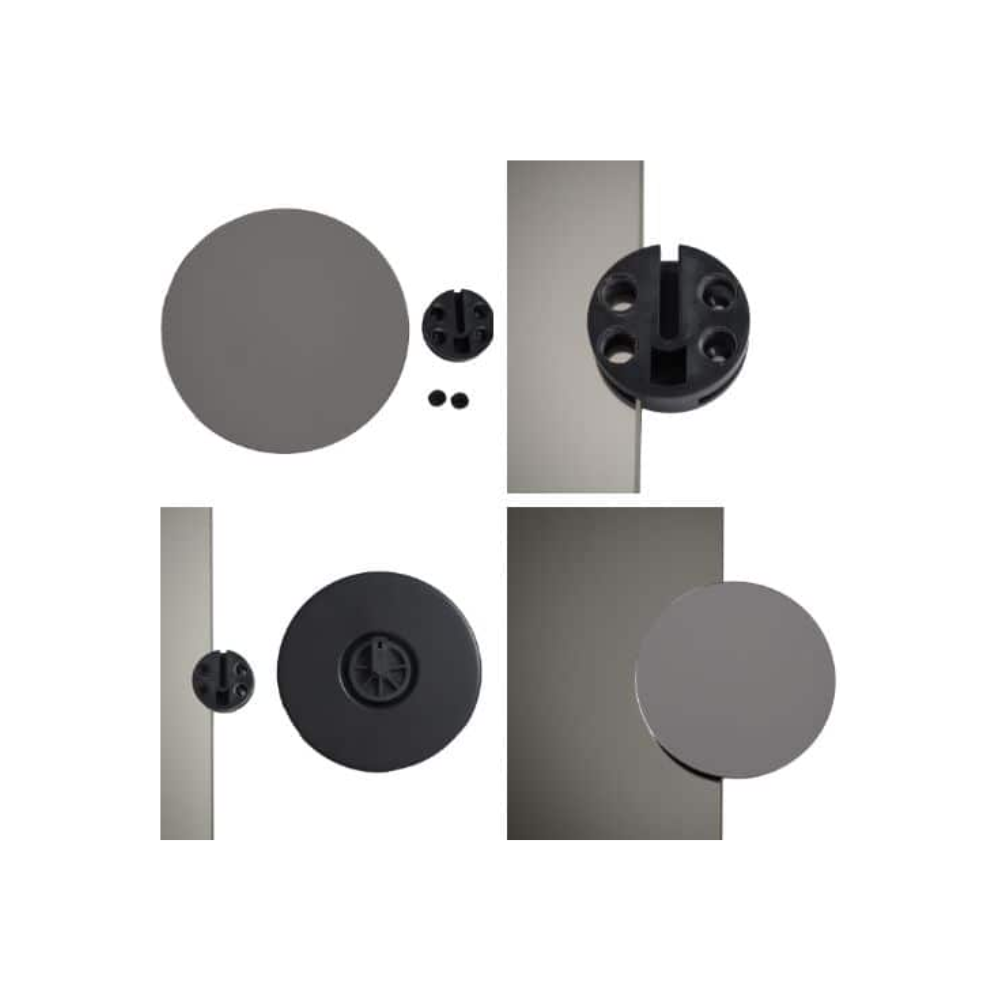 3x140mm Round Magnifying Makeup Mirror with Clip - RM1403C