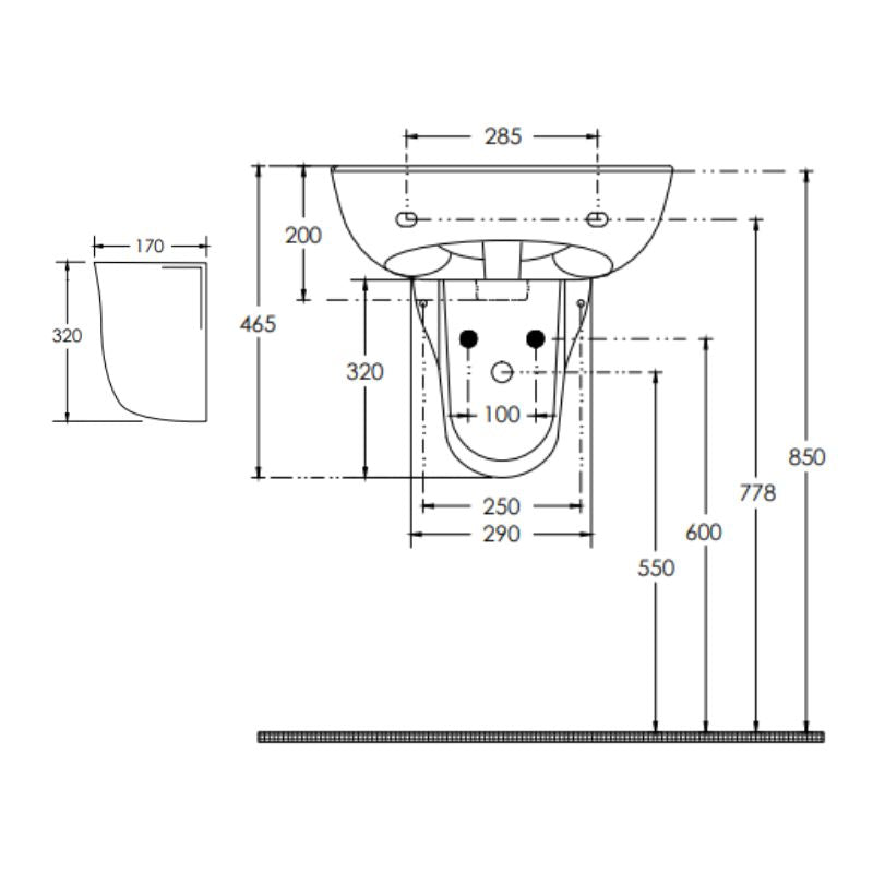 Wash Basin Care Shroud - ECE3013