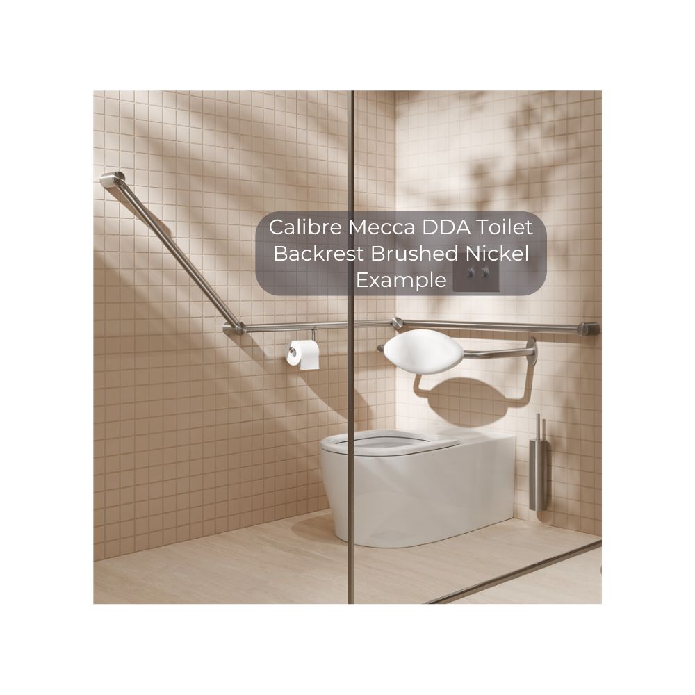 Calibre Mecca DDA Accessible Toilet Backrest Removable Chrome - NRCR0001CH