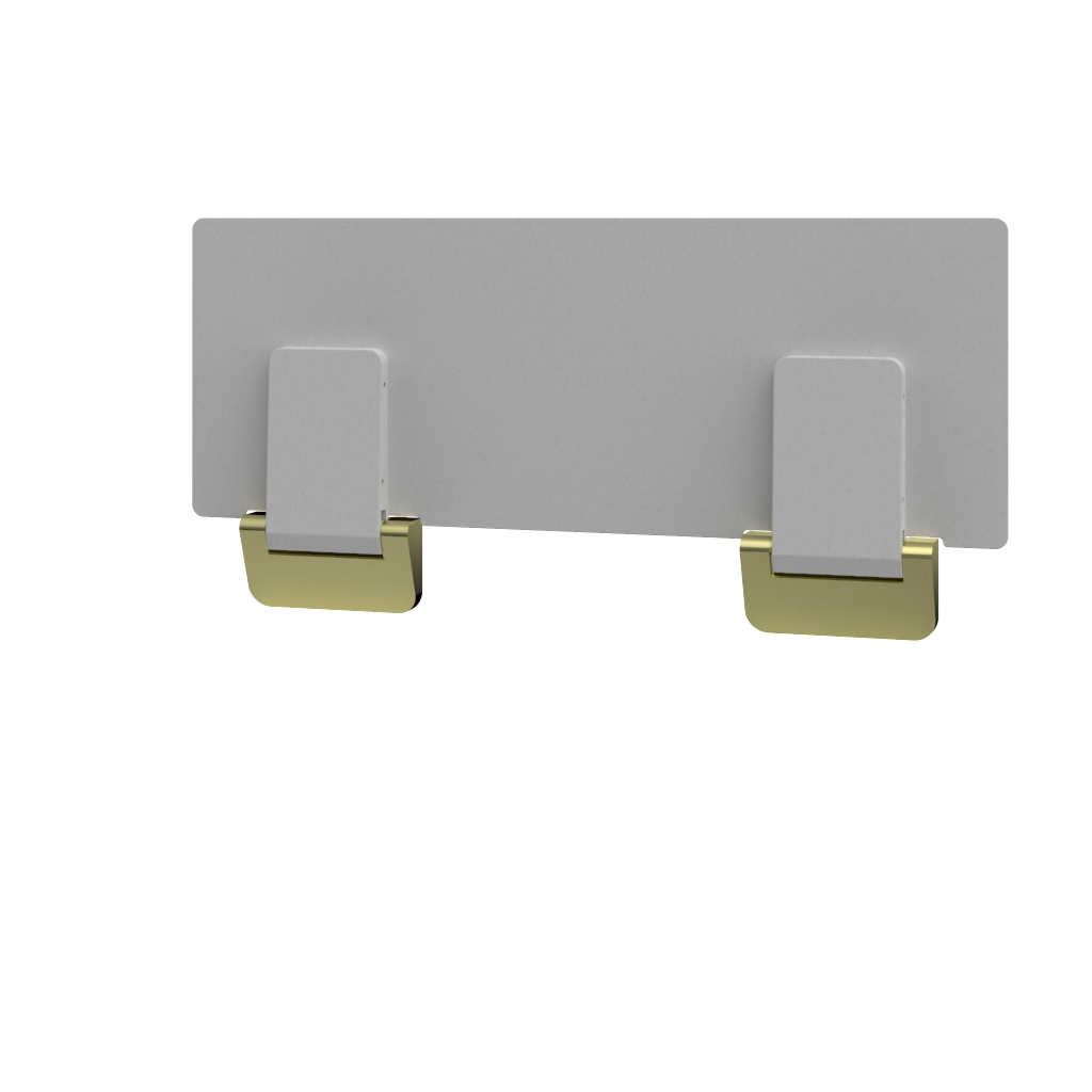 Liberty NZS4121 Wall Shower Seat 800 Wide White With Brushed Brass Gold Cover - S01DZWBG