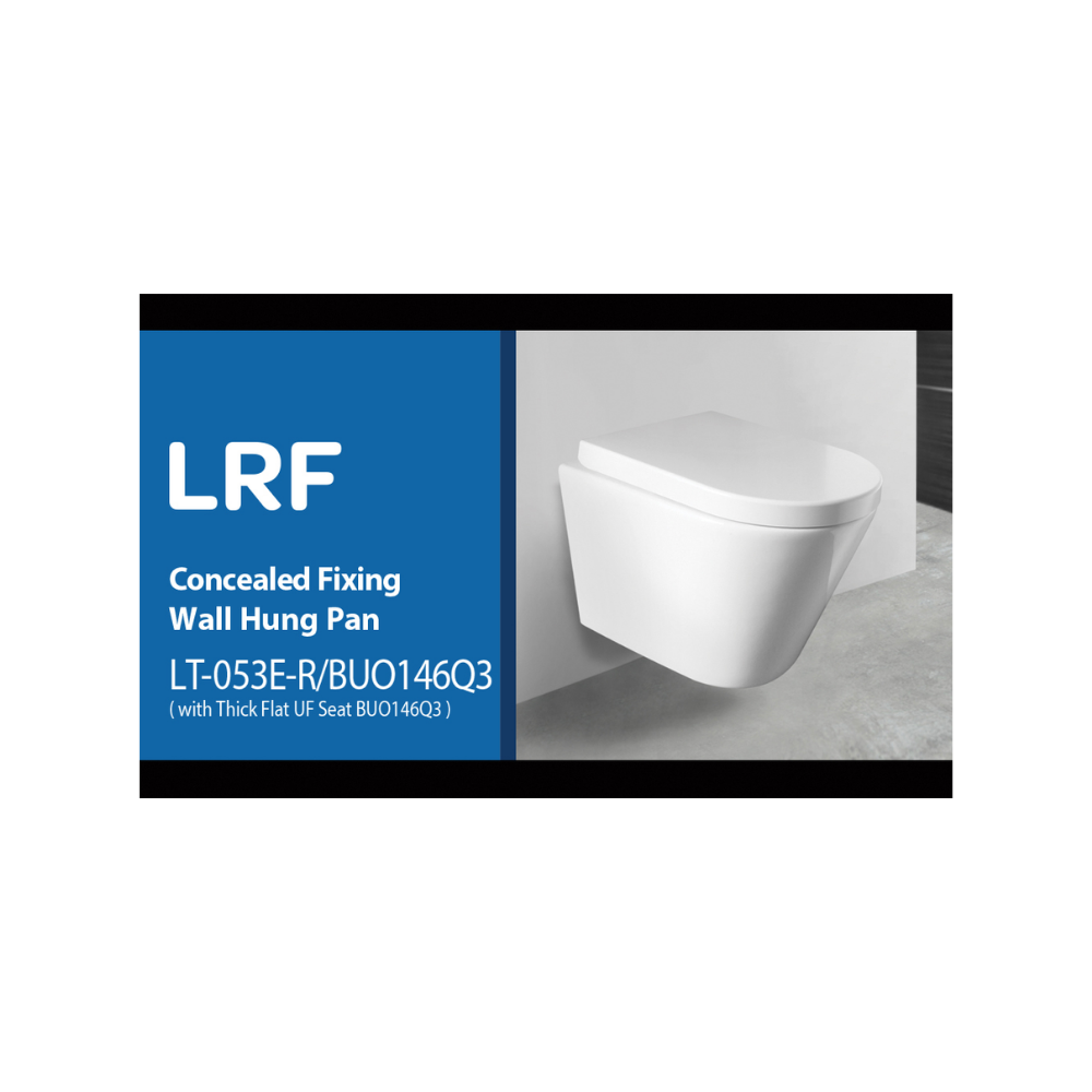 Lucerne Wall Hung Pan Toilet - LT-053E-R/BUO146Q3