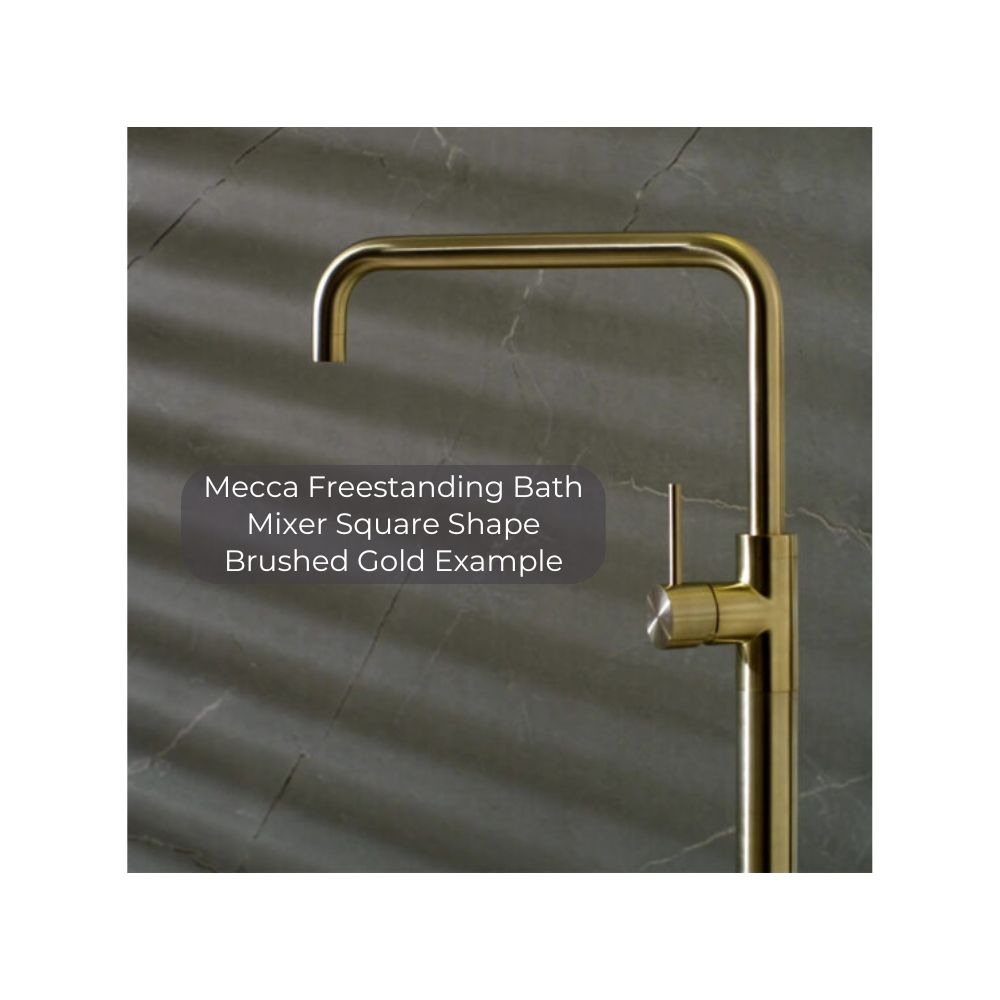 Mecca Freestanding Bath Mixer Square Shape Brushed Bronze - NR221903bBZ