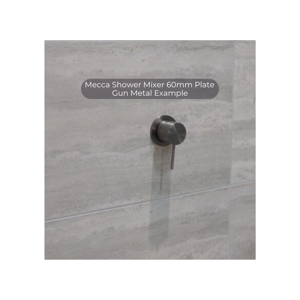 Mecca Shower Mixer 60mm Plate Matte Black - NR221911HMB
