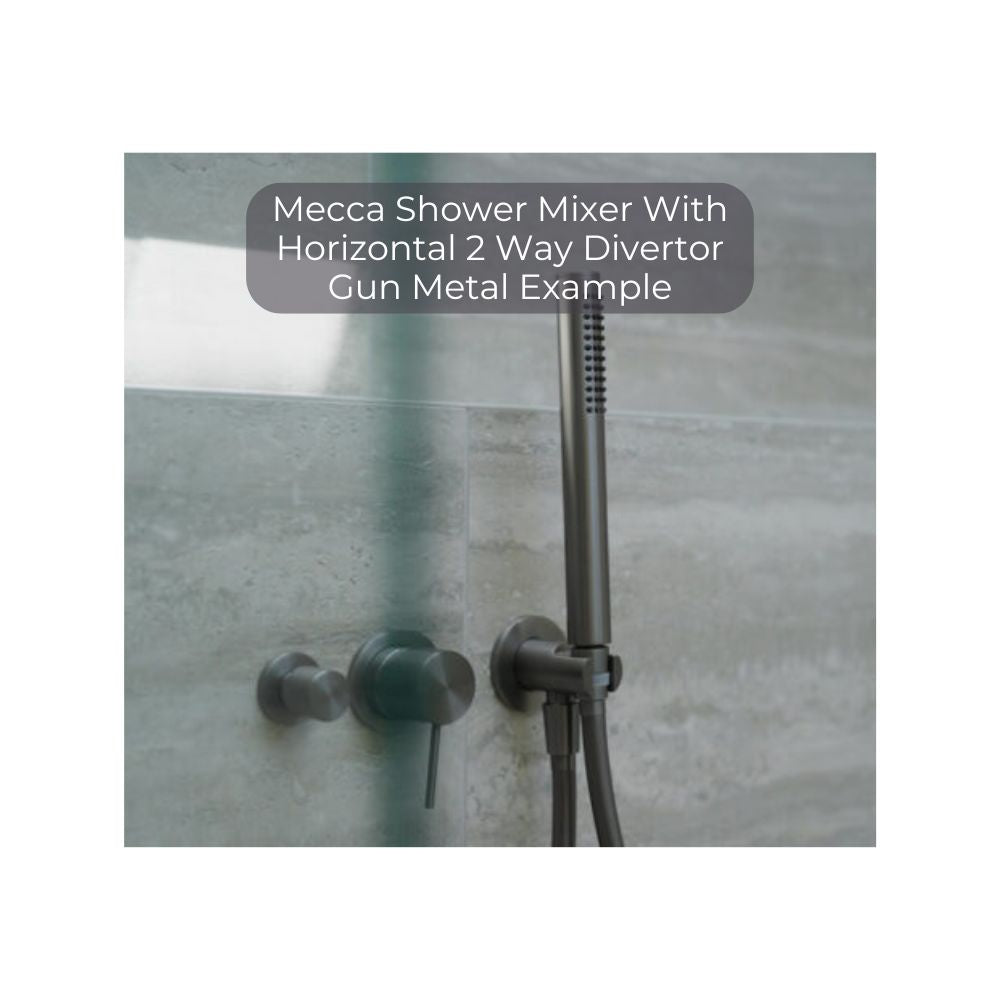 Mecca Shower Mixer With Horizontal 2 Way Divertor Brushed Nickel - NR221911UBN