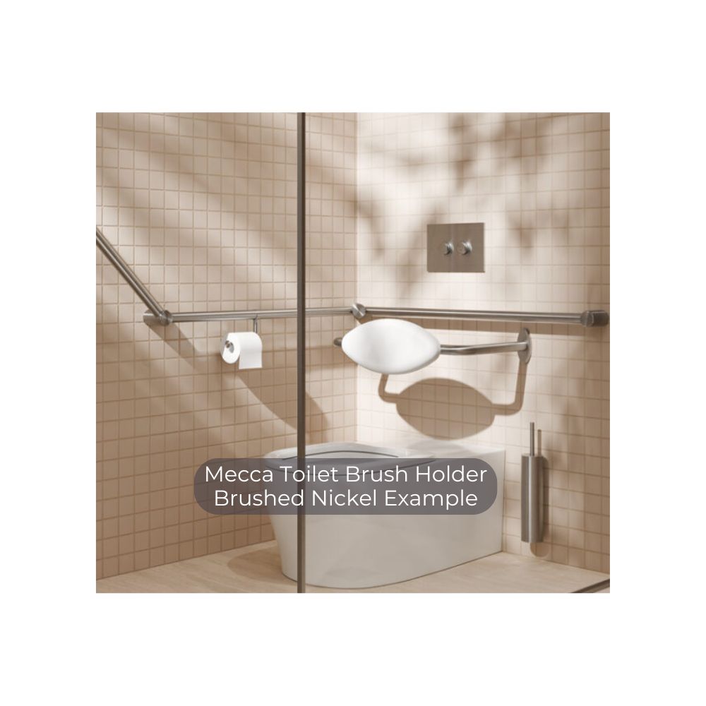 Mecca Toilet Brush Holder Brushed Nickel - NR1988BN