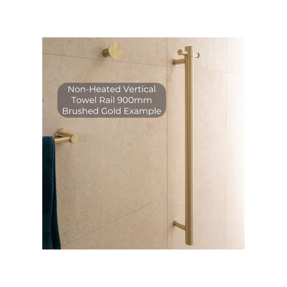 Non-Heated Vertical Towel Rail 900mm Chrome - NRV901CH