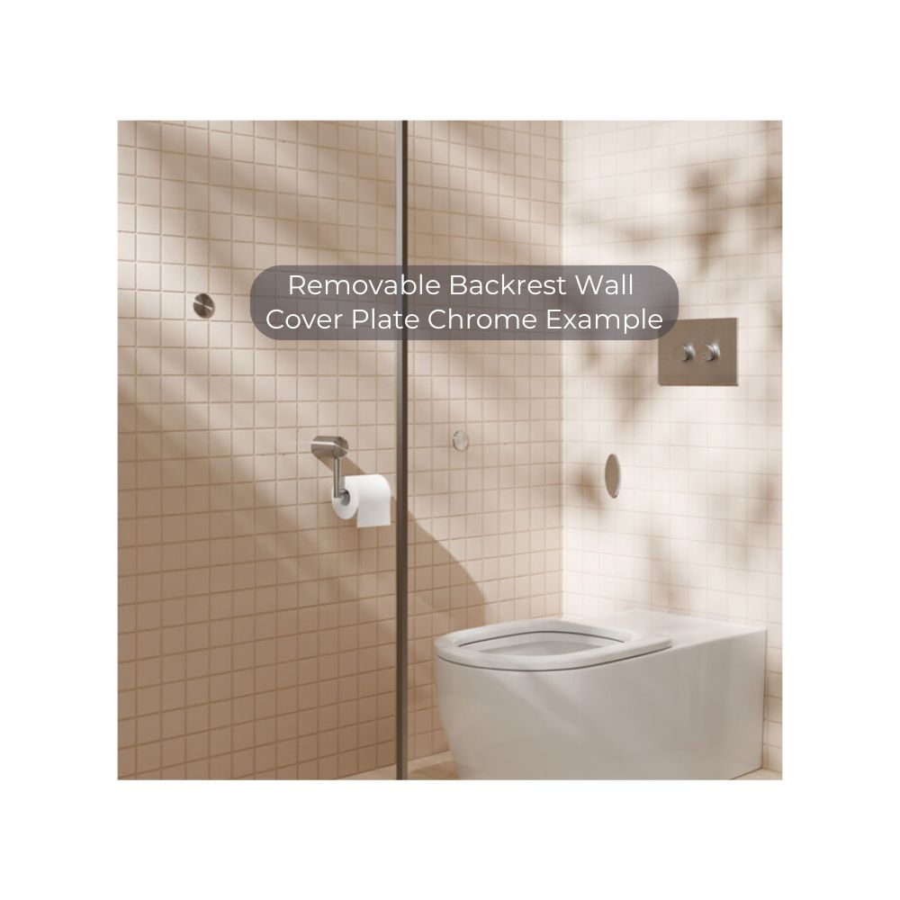 Removable Backrest Wall Cover Plate Matte Black - NRCR0005MB