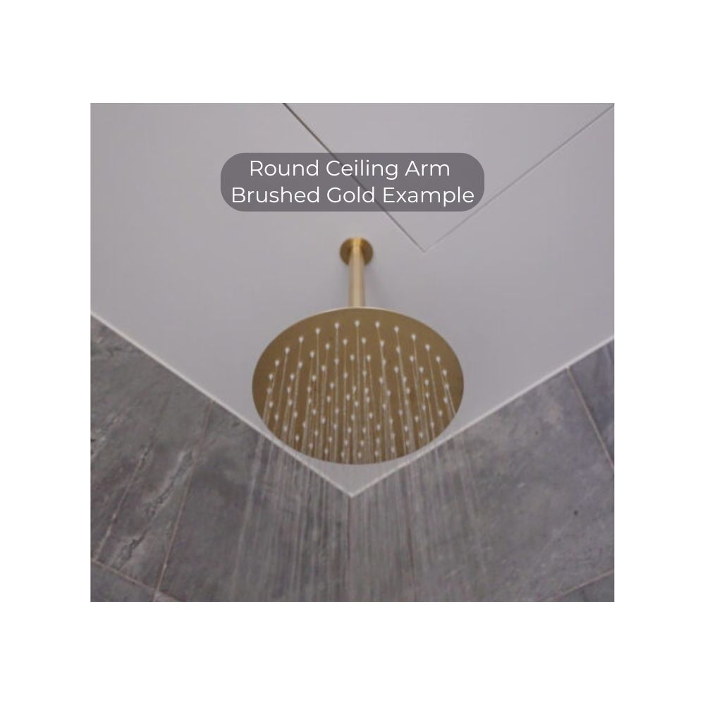 Round Ceiling Arm 100mm Length Chrome - NR503100CH