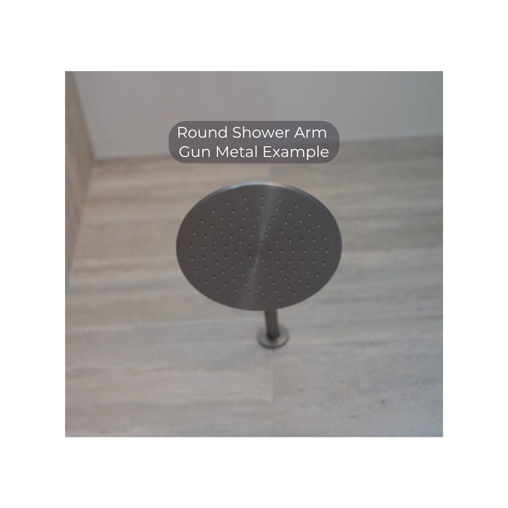 Round Shower Arm 500mm Length Brushed Gold - NR502LBG