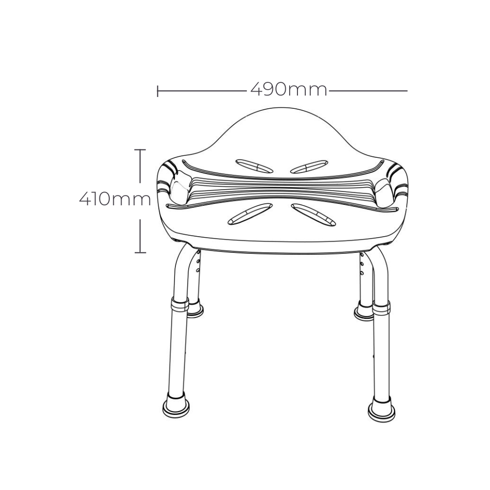 Bathroom Safety Bundle – Toilet Support Fold Up Frame & Shower Stool with Handles and Adjustable Legs - S03F1C2