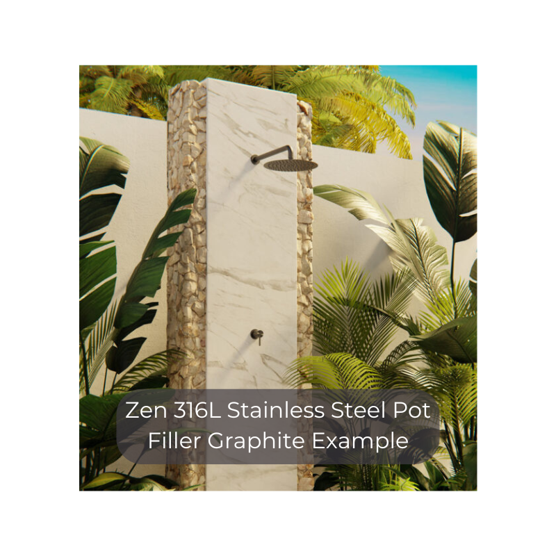 Zen SS316L 300mm Round Shower Head Brushed Gold - NR508041BG