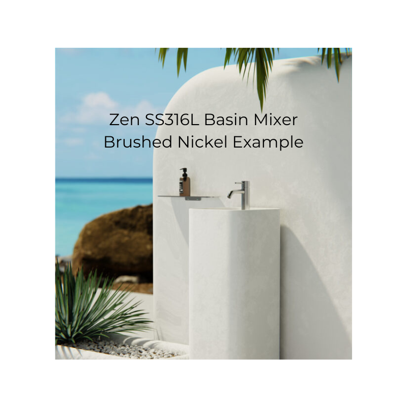 Zen SS316L Basin Mixer Brushed Bronze - NR162201BZ