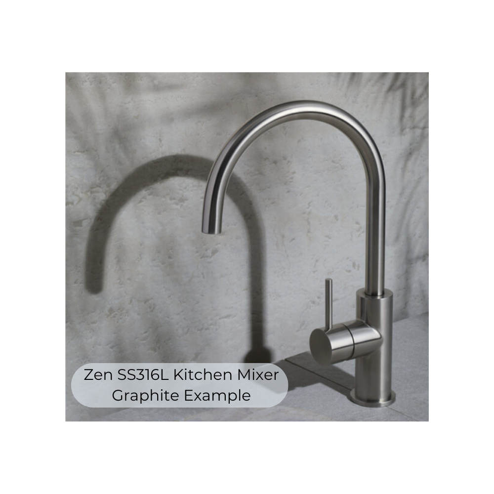 Zen SS316L Kitchen Mixer Graphite - NR162207GR