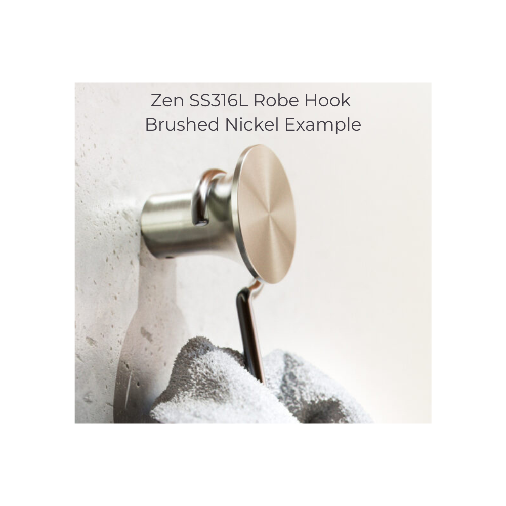 Zen SS316L Robe Hook Graphite - NR1682GR