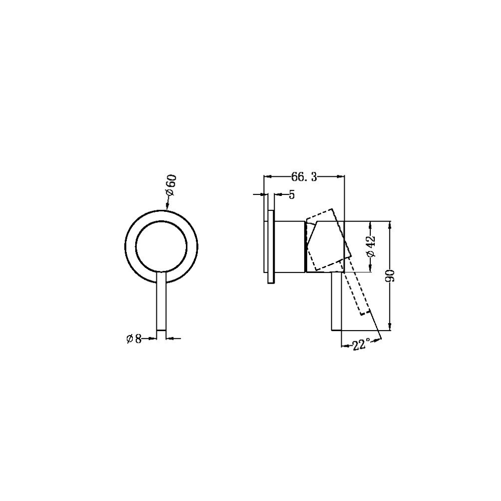 Zen SS316L Shower Mixer Trim Kits Only Graphite - NR162211tGR