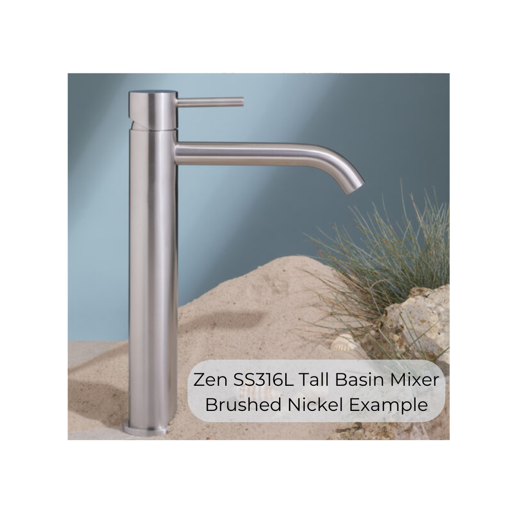 Zen SS316L Tall Basin Mixer Brushed Bronze - NR162201ABZ