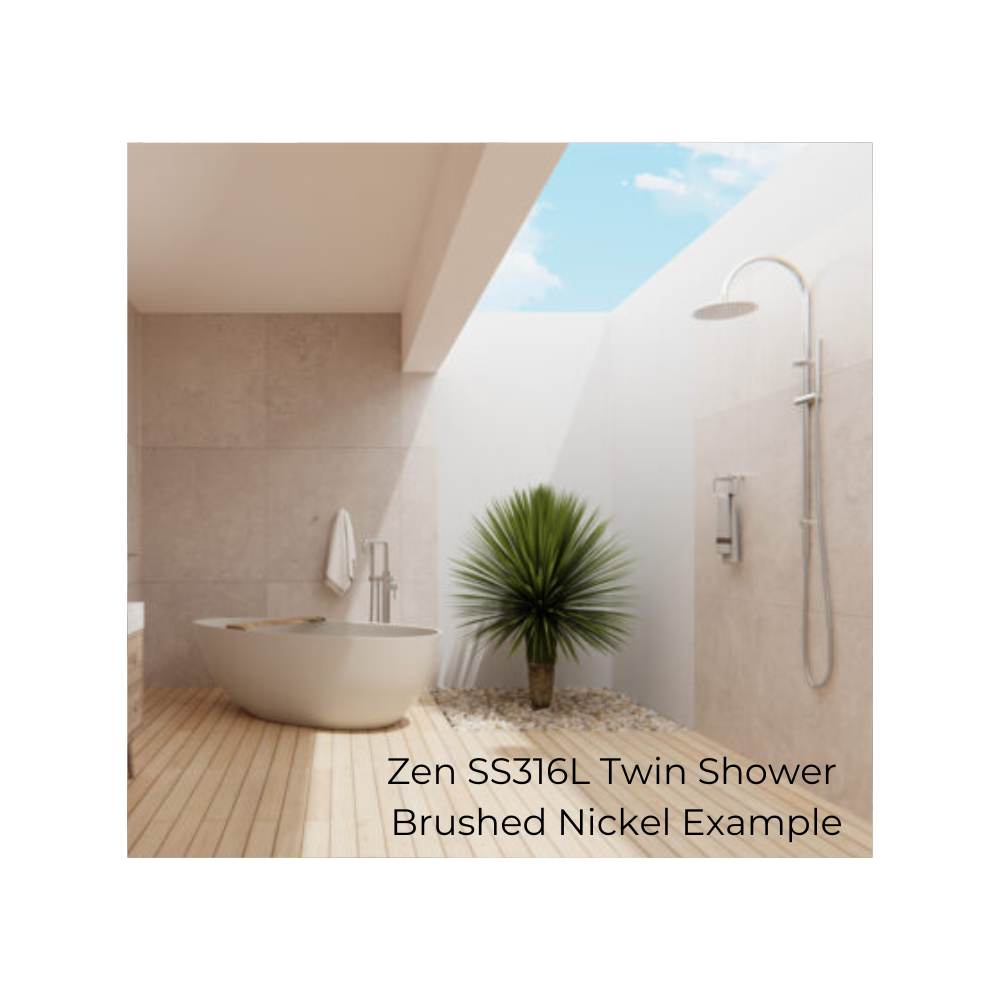 Zen SS316L Twin Shower Brushed Bronze - NR162205C02BZ