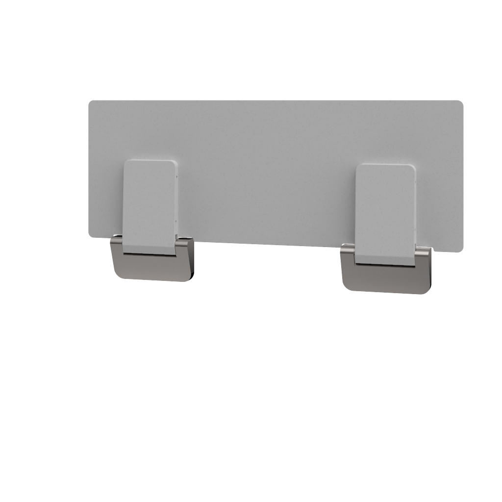 Liberty NZS4121 Wall Shower Seat 800 Wide White With Brushed Nickel Cover - S01DZWBN