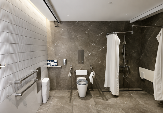 Sydney Airport Terminals - Delivering Stylish Accessible Bathroom Solutions