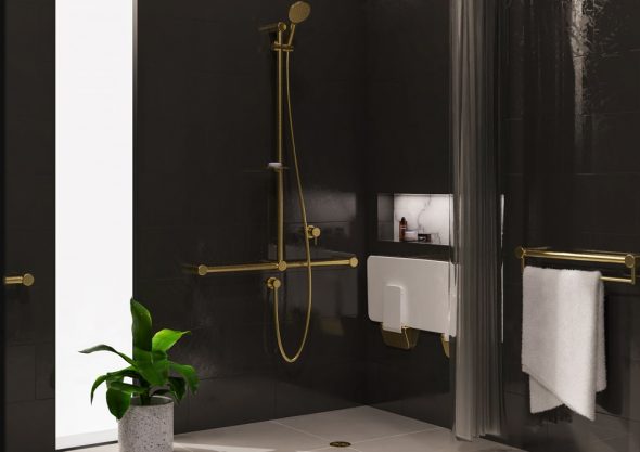 Accessible shower set