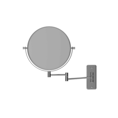 10x Magnification Chrome Wall Mounted Shaving Makeup Mirror, 200mm Diameter - R10SM