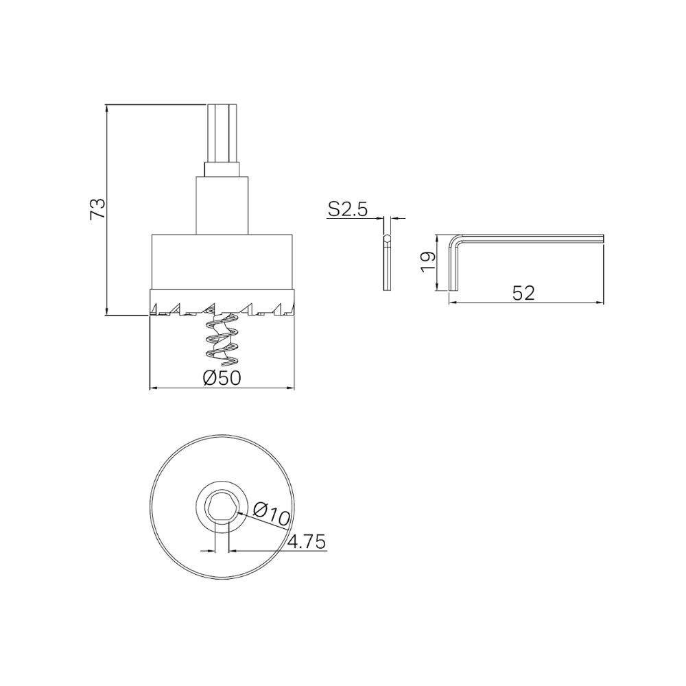 50mm Hole Saw Only - NR002HS