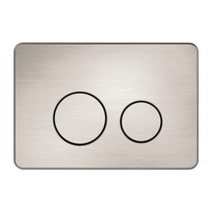 Ambulant and Standard In Wall Toilet Flush Button Plate Brushed Nickel - NRPL001BN