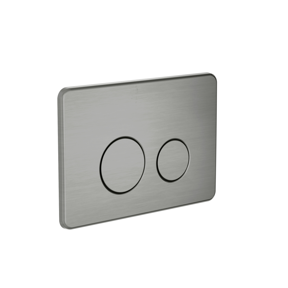 Ambulant and Standard In Wall Toilet Flush Button Plate Graphite - NRPL001GR