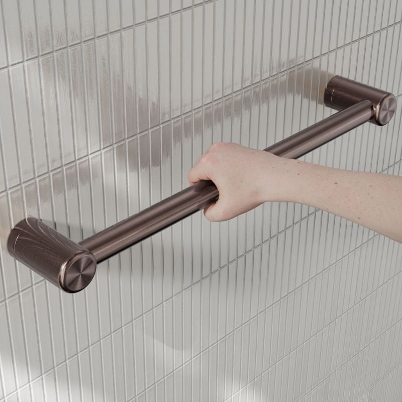 Calibre Mecca 25mm Grab Rail 450mm Brushed Bronze - NRCR2518BZ