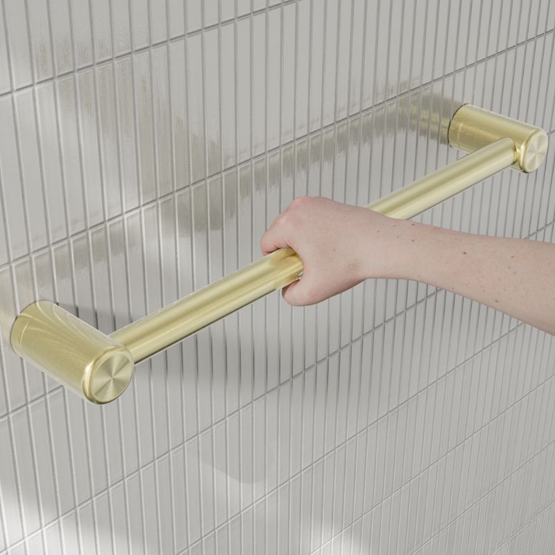 Calibre Mecca 25mm Grab Rail 450mm Brushed Gold - NRCR2518BG