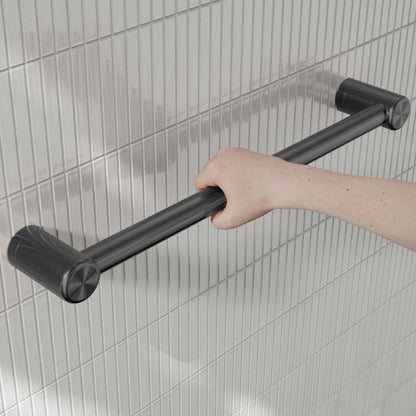 Calibre Mecca 25mm Grab Rail 450mm Gun Metal - NRCR2518GM