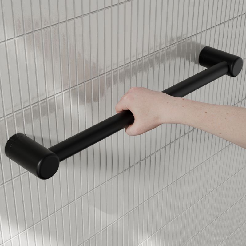 Calibre Mecca 25mm Grab Rail 450mm Matte Black - NRCR2518MB