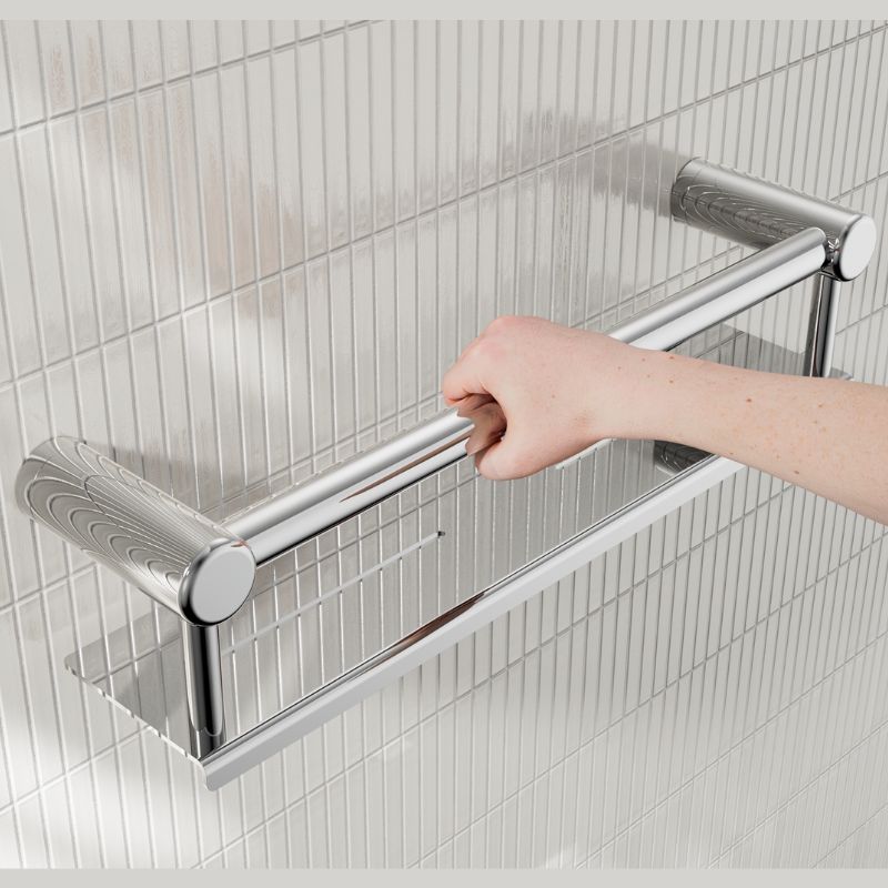 Calibre Mecca 25mm Grab Rail With Shelf 450mm Chrome - NRCR2518CCH