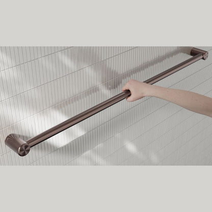 Calibre Mecca 32mm Grab Rail 1200mm Brushed Bronze - NRCR3248BZ