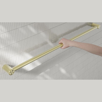 Calibre Mecca 32mm Grab Rail 1200mm Brushed Gold - NRCR3248BG