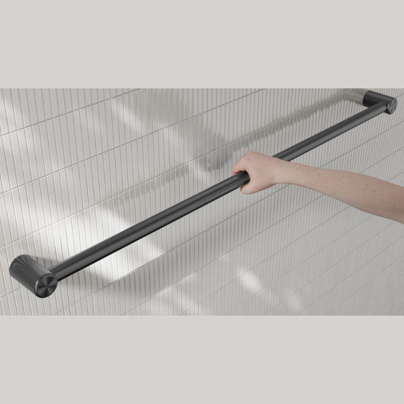 Calibre Mecca 32mm Grab Rail 1200mm Gun Metal - NRCR3248GM