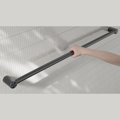 Calibre Mecca 32mm Grab Rail 1200mm Gun Metal - NRCR3248GM