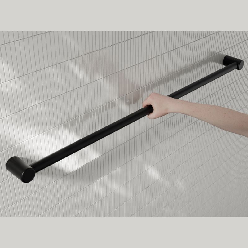 Calibre Mecca 32mm Grab Rail 1200mm Matte Black - NRCR3248MB