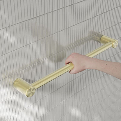 Calibre Mecca 32mm Grab Rail 600mm Brushed Gold - NRCR3224BG