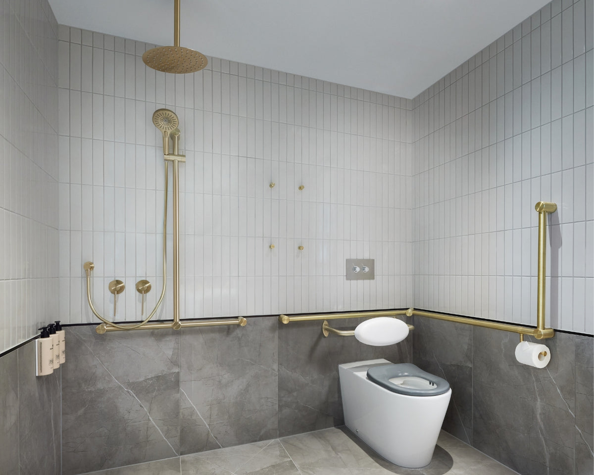 Avail grab rails in an accessible bathroom at Lanson Place