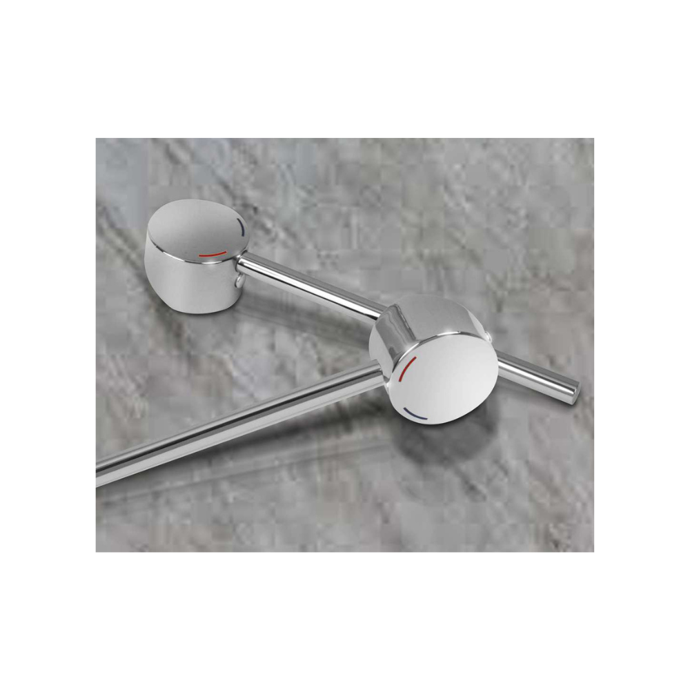 Basin and Sink Mixer Extra Long Handle with 170mm Lever Chrome - ALS-CREMED170