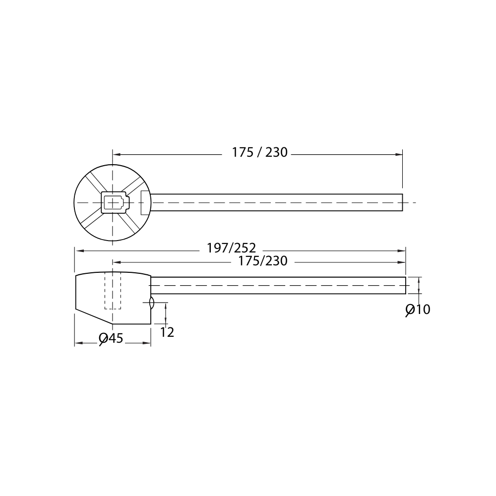 Basin and Sink Mixer Extra Long Handle with 170mm Lever Chrome - ALS-CREMED170