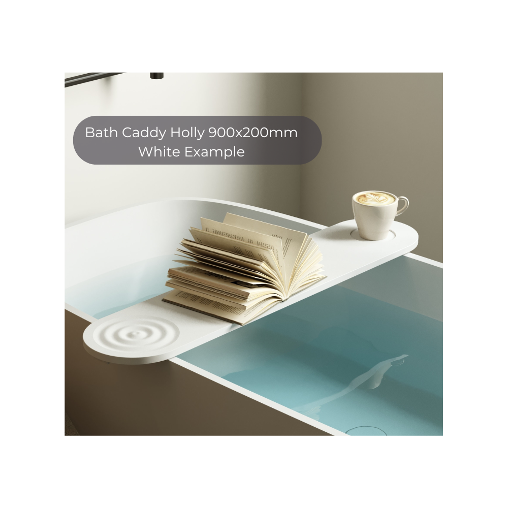 Bath Caddy Holly 900x200mm - White - HC9020W