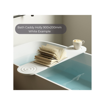 Bath Caddy Holly 900x200mm - White - HC9020W