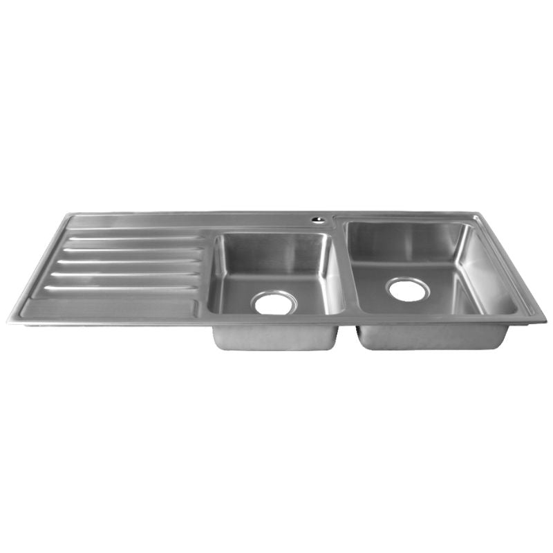 Bowl Sink Care Double With Drainer - RIGHT HAND BOWL