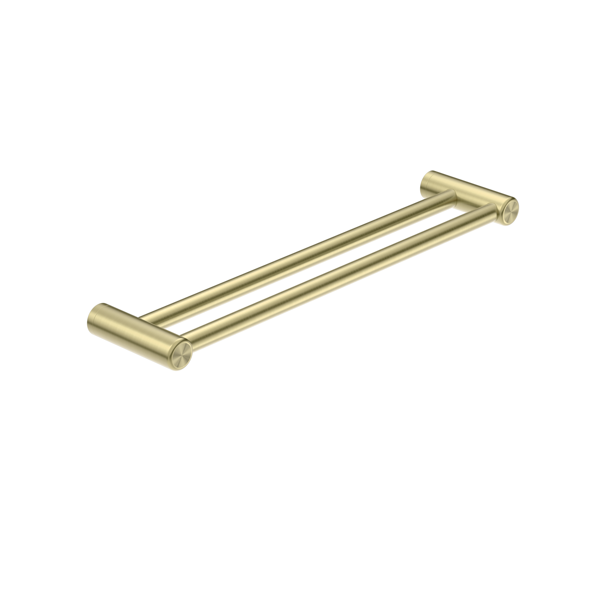 CALIBRE MECCA 25MM DOUBLE TOWEL GRAB RAIL 600MM BRUSHED GOLD
