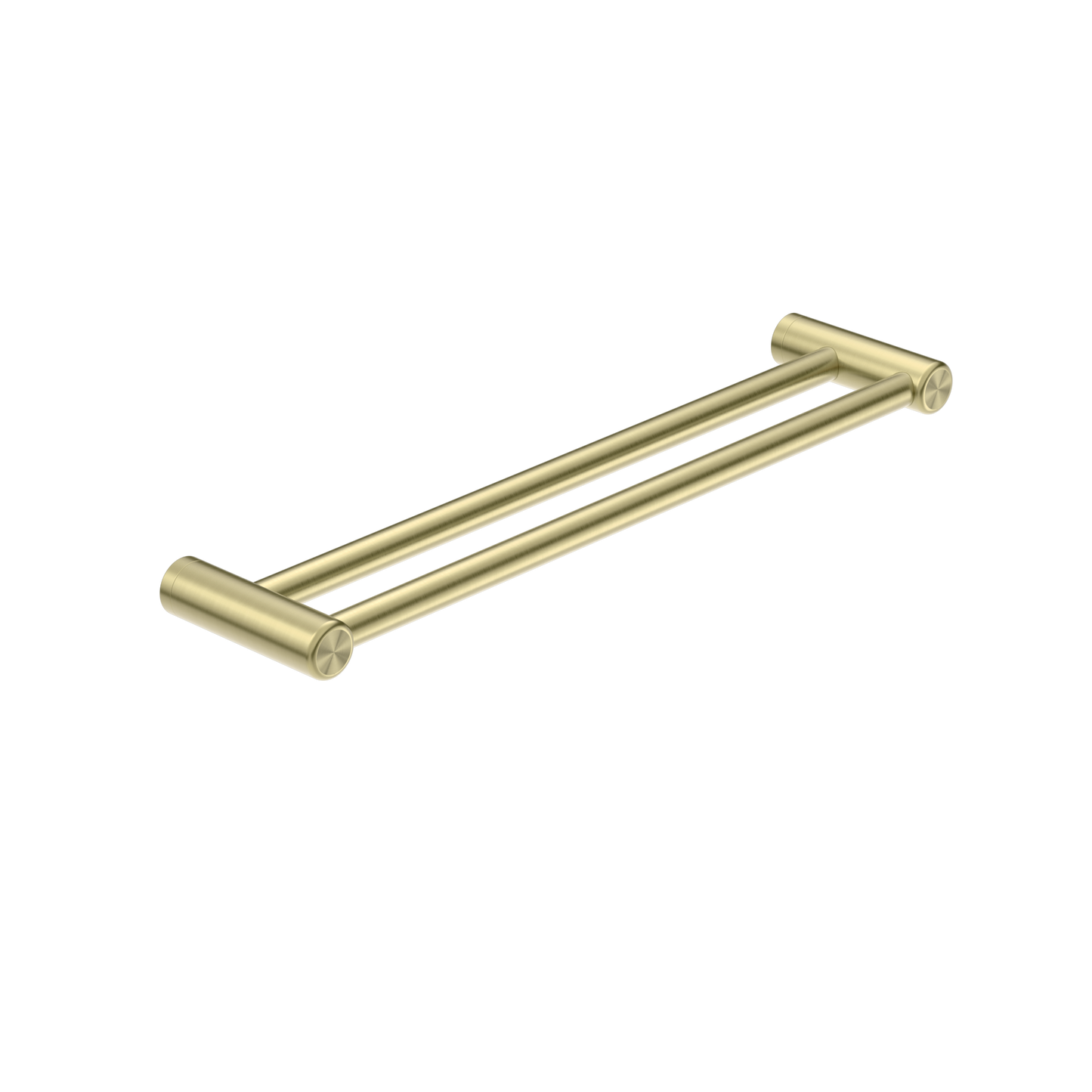 Calibre Mecca 25mm Double Towel Grab Rail 600mm Brushed Gold - NRCR2524DBG