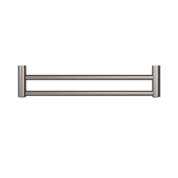 Calibre Mecca 25mm Double Towel Grab Rail 600mm Brushed Nickel - NRCR2524DBN