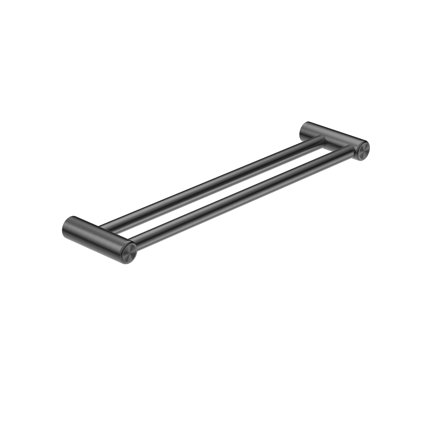 Calibre Mecca 25mm Double Towel Grab Rail 600mm Gun Metal - NRCR2524DGM