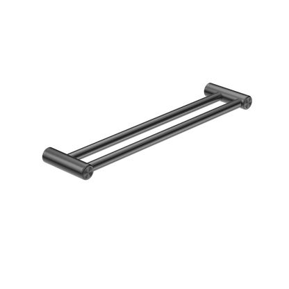 Calibre Mecca 25mm Double Towel Grab Rail 600mm Gun Metal - NRCR2524DGM